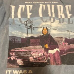 Graphic Tee with Ice Cube Design